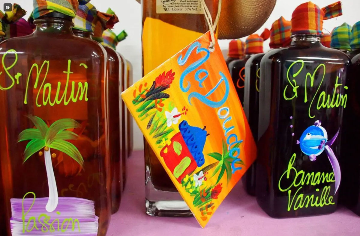 Arranged rums - Caribbean Cuisine - Saint-Martin