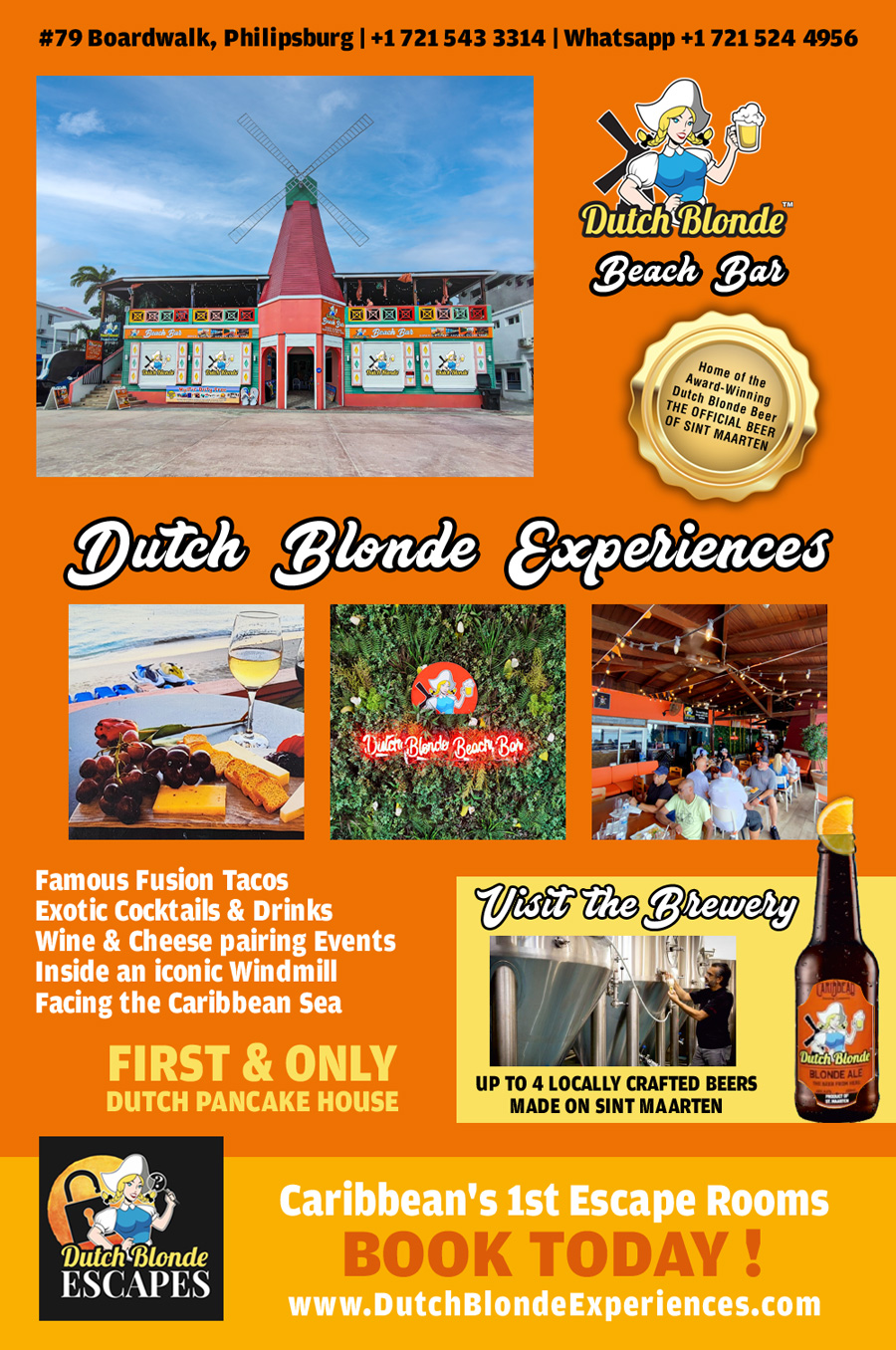 Dutch Blonde Beach Bar - Waterfront - Philispburg - Sint Maarten - SXMMAP