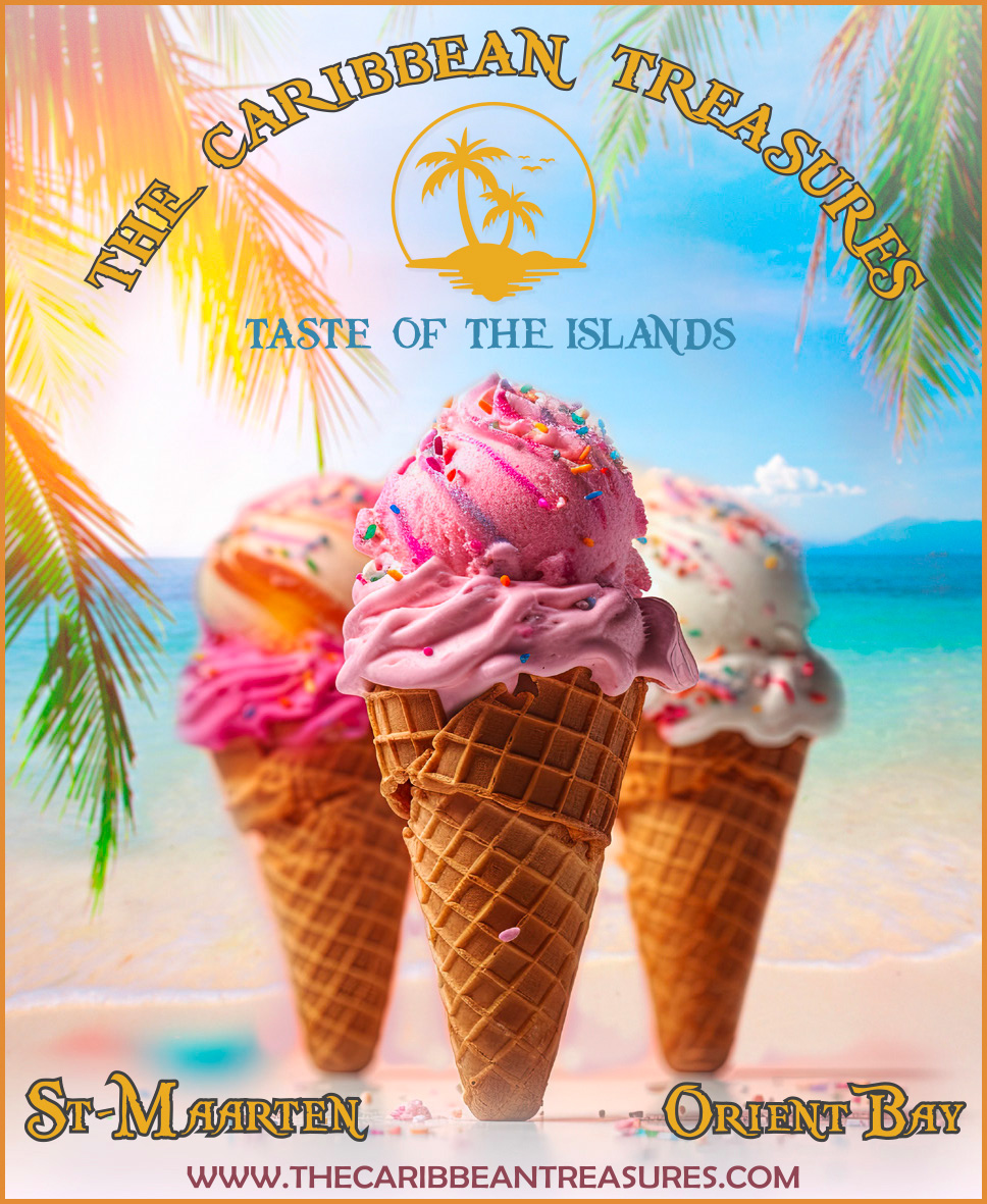 The Caribbean Treasures Ice Cream - Orient Bay - Saint Martin - SXMMAP